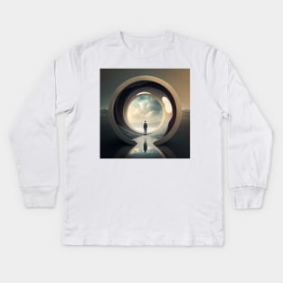 Alone in the abstract Kids Long Sleeve T-Shirt